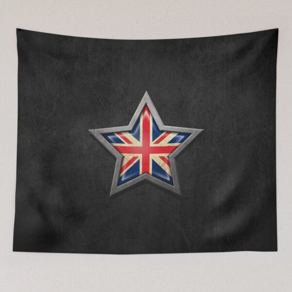 Item preview, Union Jack British Flag inside of an Aged and Scratched Star designed and sold by JeffBartels.