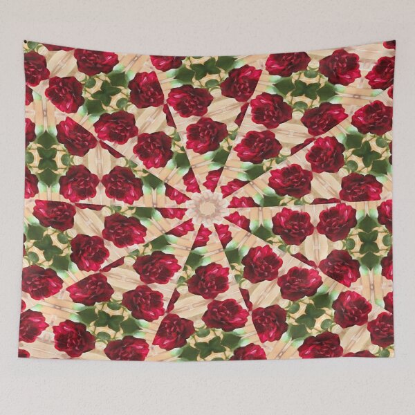 Item preview, Old Red Rose Kaleidoscope 11 designed and sold by TravelPhotoArt.