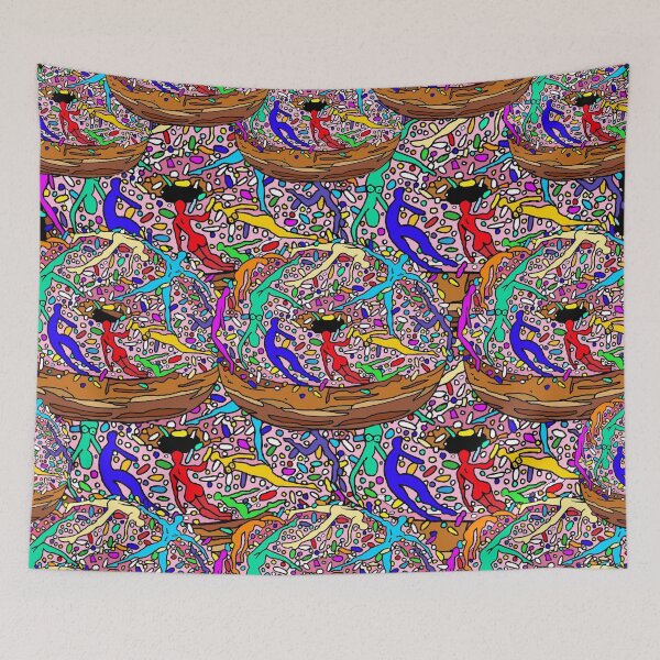 Item preview, Human Donut Sprinkles Pattern designed and sold by wontondoodles.