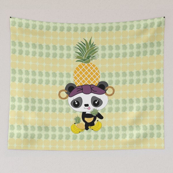 Item preview, Carmen Miranda Panda with Pineapple designed and sold by NaturesSol.
