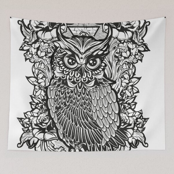 Item preview, Black Lucky Owl designed and sold by candelakis.
