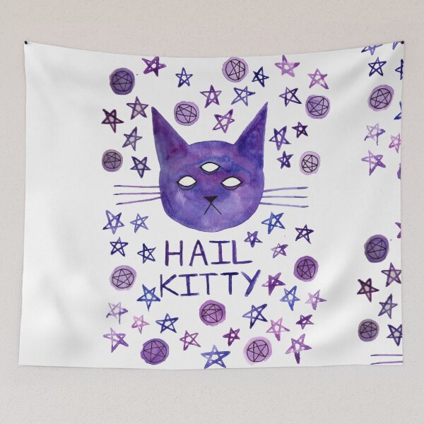 Item preview, Cat & pentagrams. designed and sold by Jazmine Phillips.