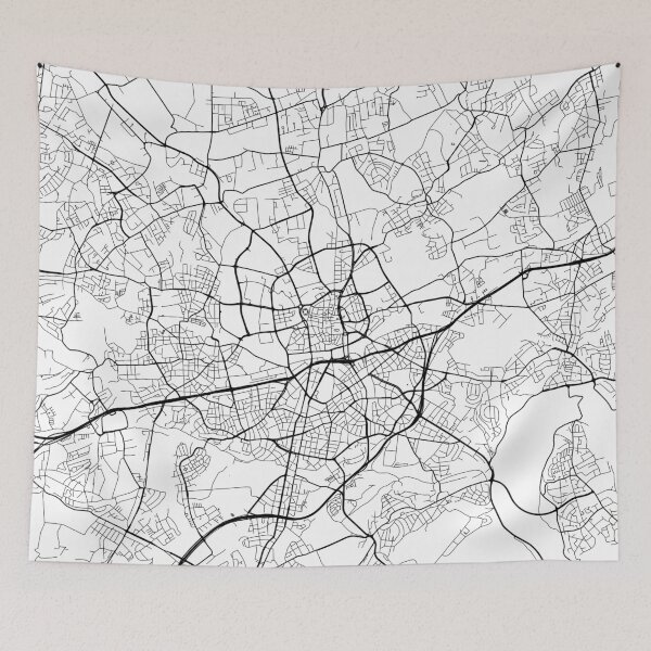 Item preview, Essen Map, Germany - Black and White designed and sold by MainStreetMaps.