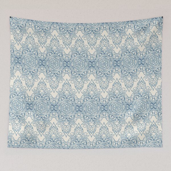 Item preview, Damask Pattern in Light Blue designed and sold by alliemac.