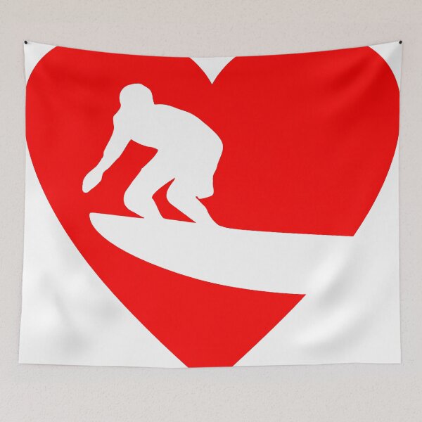 Item preview, I love Surfing Heart designed and sold by theshirtshops.