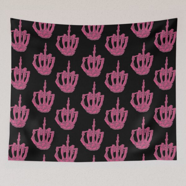 Item preview, Skeletal Middle Finger - Pink designed and sold by BonesToAshes.