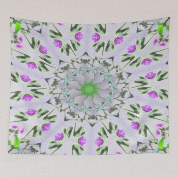 Item preview, Purple Wildflower Kaleidoscope Art 7 designed and sold by TravelPhotoArt.