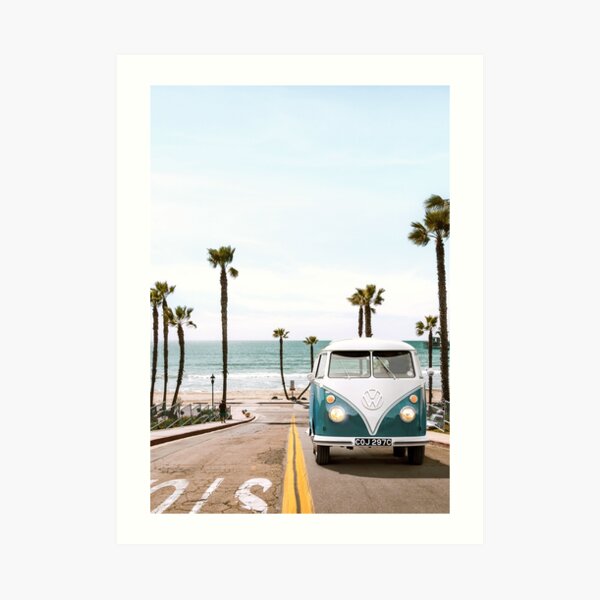 OCEAN SIDE CALIFORNIA Art Print