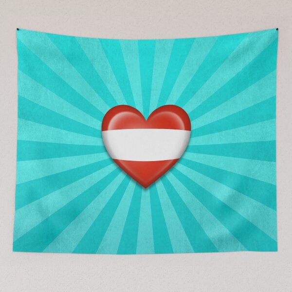 Item preview, Austrian Heart Flag designed and sold by JeffBartels.