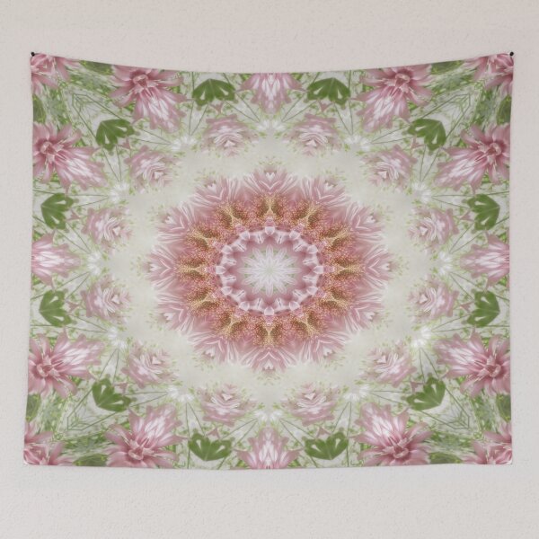 Item preview, Pink Chrysanthemums Kaleidoscope Art 3 designed and sold by TravelPhotoArt.