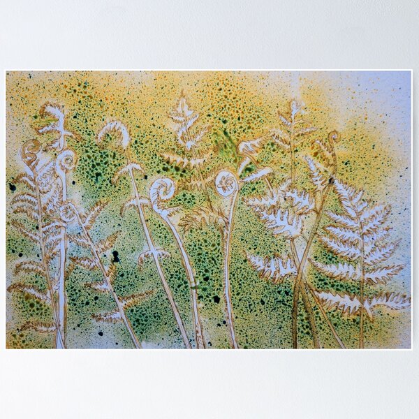 Ferns and Ink Poster