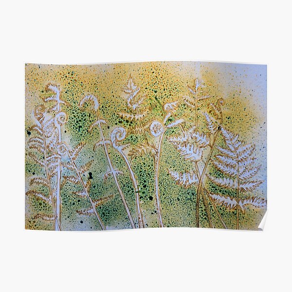 Ferns and Ink Poster