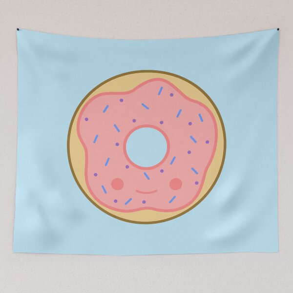 Item preview, Yummy kawaii pink doughnut designed and sold by peppermintpopuk.