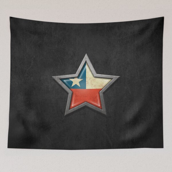Item preview, Chilean Flag inside of an Aged and Scratched Star designed and sold by JeffBartels.