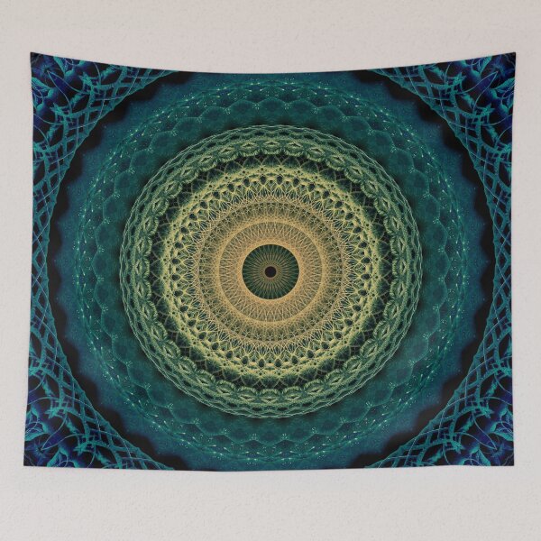 Item preview, Mandala in yellow, green and blue tones designed and sold by JBlaminsky.