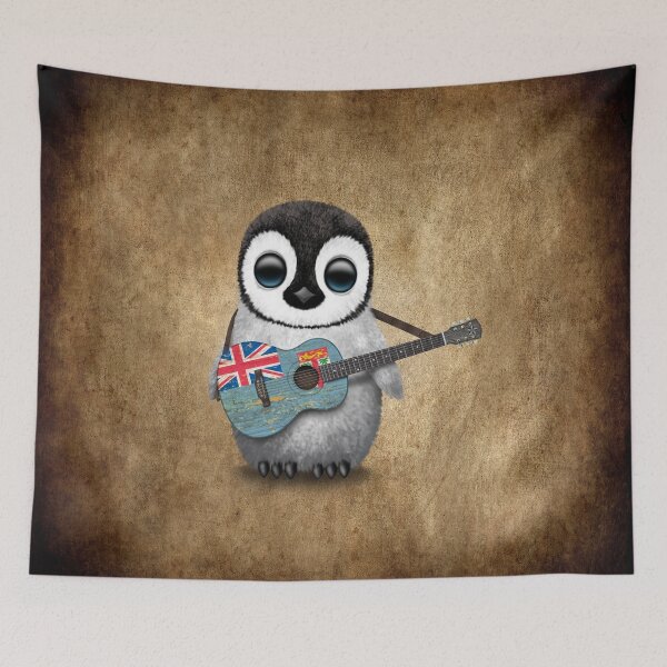 Item preview, Baby Penguin Playing Fiji Flag Guitar designed and sold by JeffBartels.