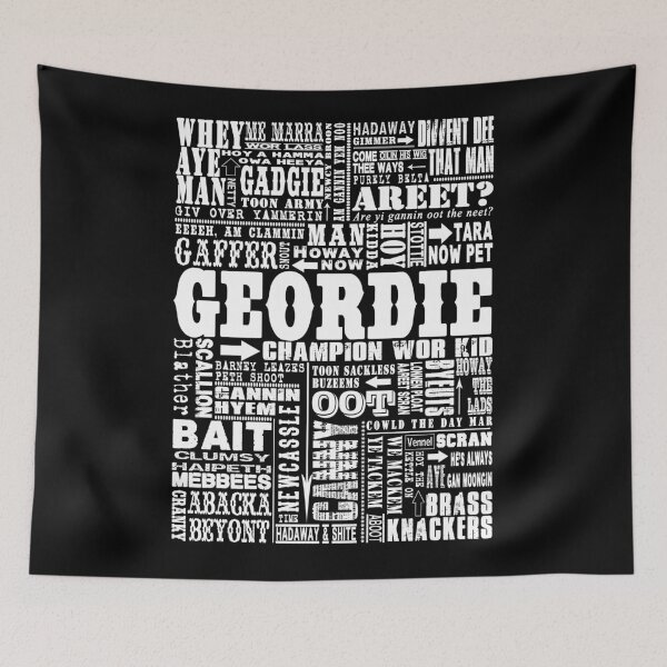 Item preview, Geordie Sayings Print designed and sold by DOOLALLY.