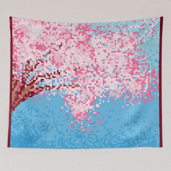 Item preview, Pixel Sakura / Cherry Blossom designed and sold by pooknero.