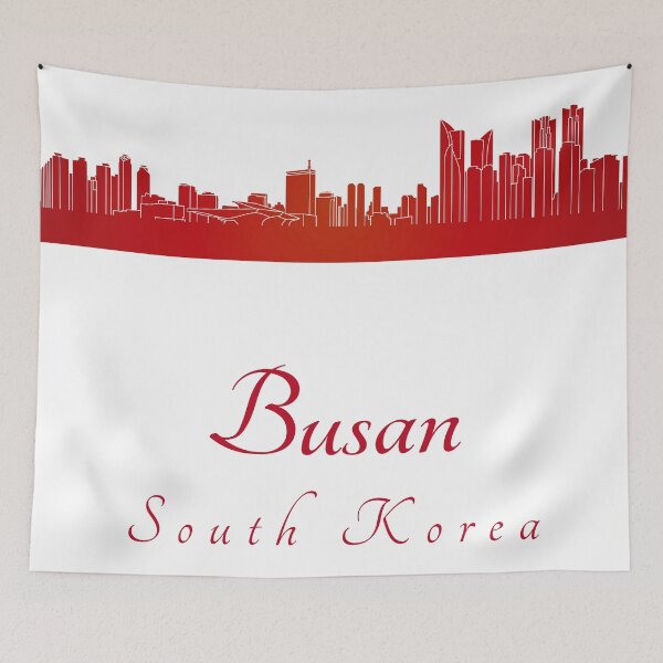 Item preview, Busan skyline in red designed and sold by paulrommer.