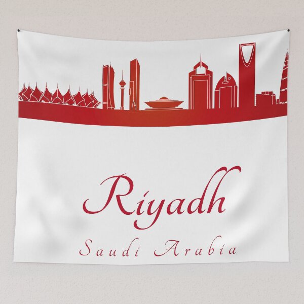 Item preview, Riyadh skyline in red designed and sold by paulrommer.