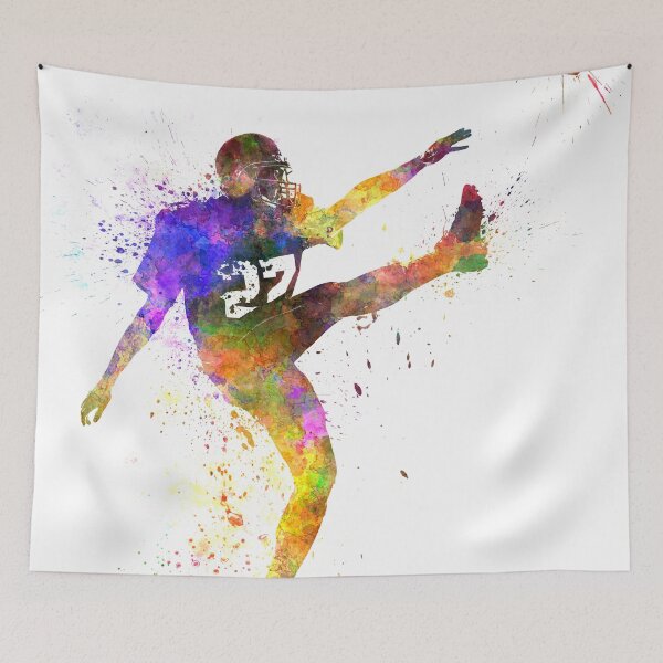 Item preview, american football player man kicker kicking designed and sold by paulrommer.