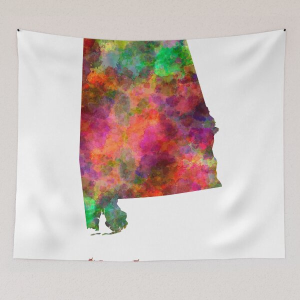 Item preview, Alabama US state in watercolor designed and sold by paulrommer.