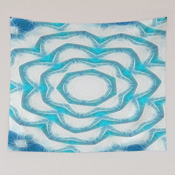 Item preview, Cyan Glow Kaleidoscope 18 designed and sold by TravelPhotoArt.