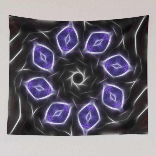 Item preview, Blue Purple Black Kaleidoscope 3 designed and sold by TravelPhotoArt.