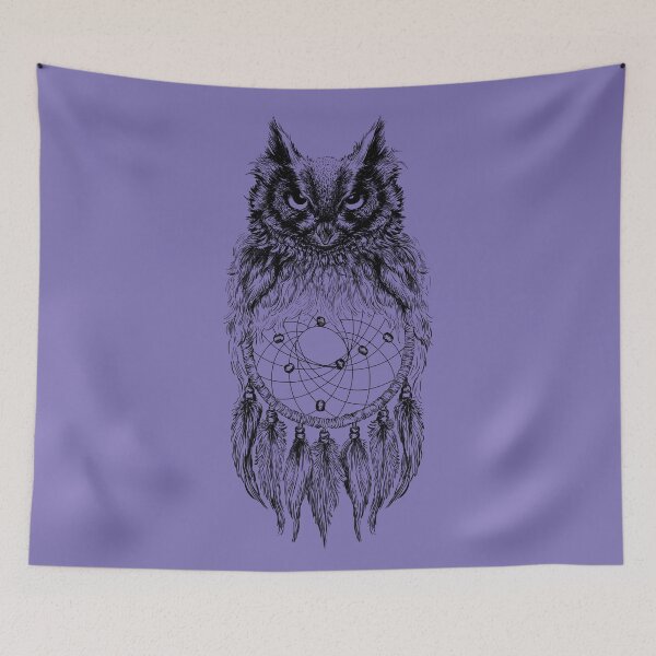 Item preview, Dreamy Owl_Black designed and sold by kellabell9.