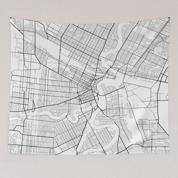 Item preview, Winnipeg Map, Canada - Black and White designed and sold by MainStreetMaps.