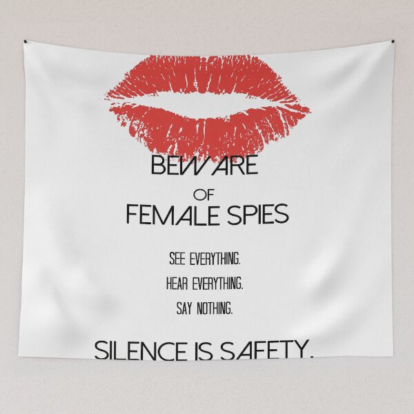 Item preview, BEWARE OF FEMALE SPIES designed and sold by gipsyeureka.