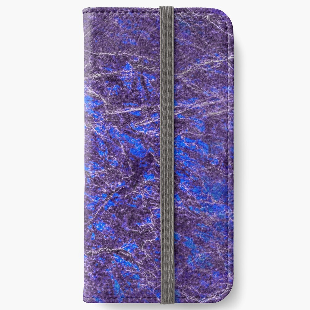 Violet blue marble color fancy iPhone Wallet