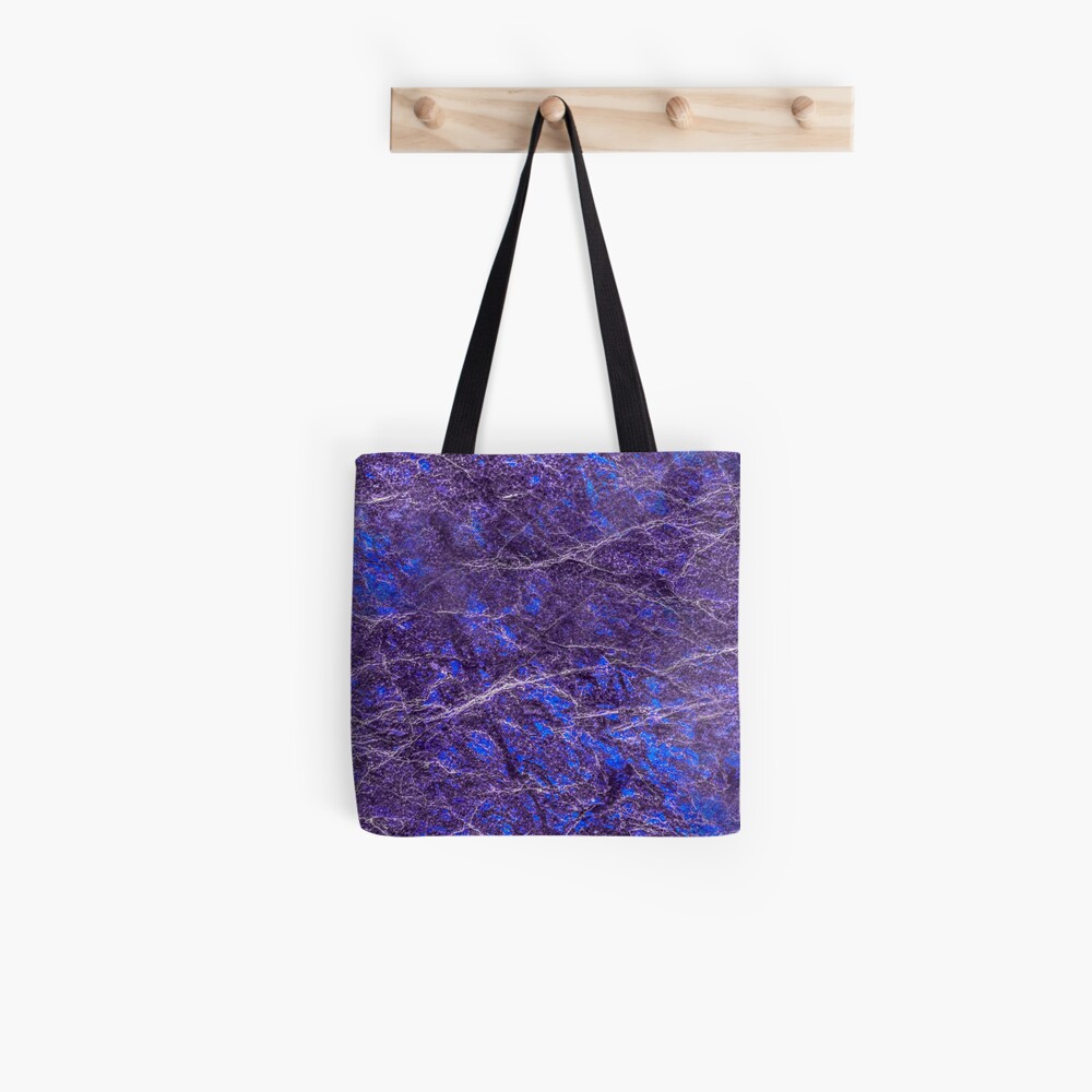 Violet blue marble color fancy Tote Bag