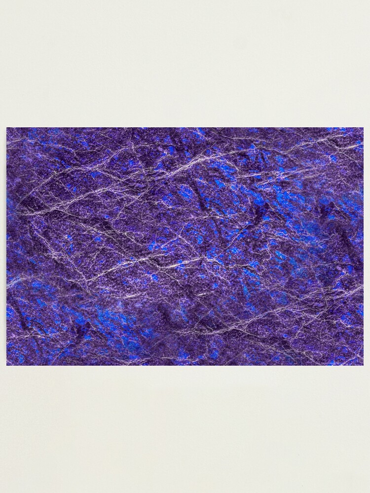 Alternate view of Violet blue marble color fancy Photographic Print