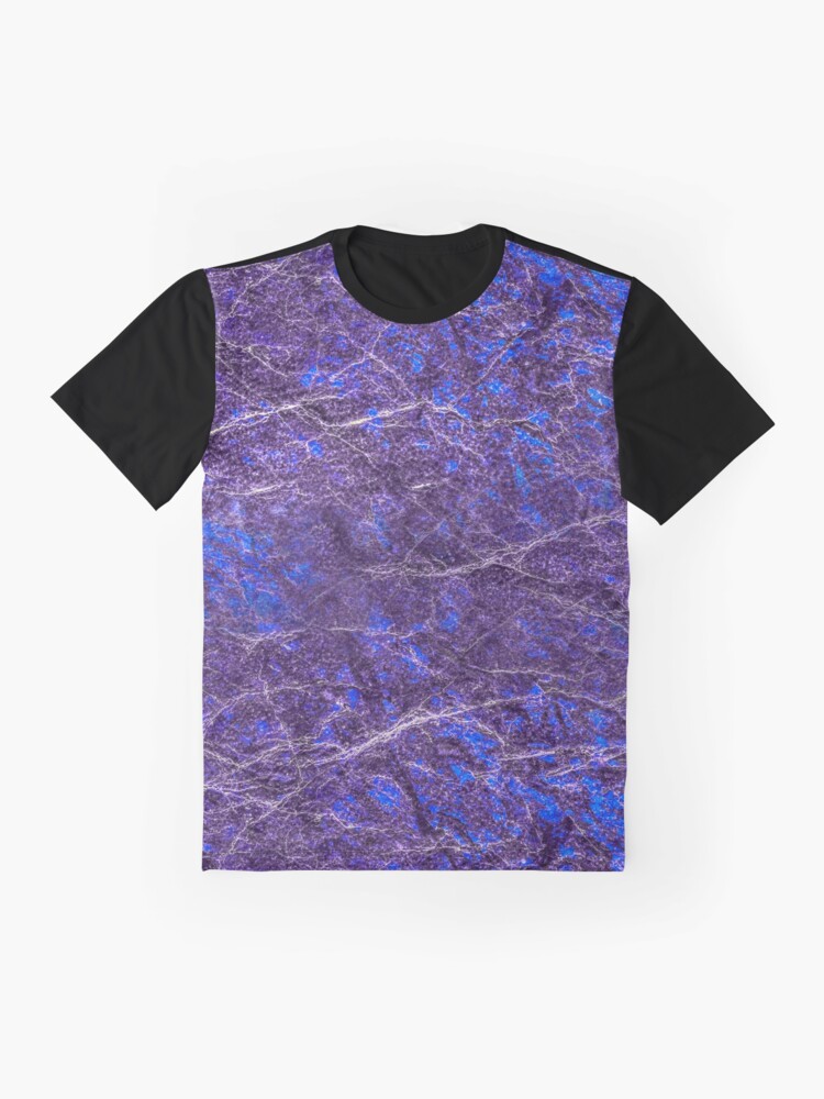 Alternate view of Violet blue marble color fancy Graphic T-Shirt