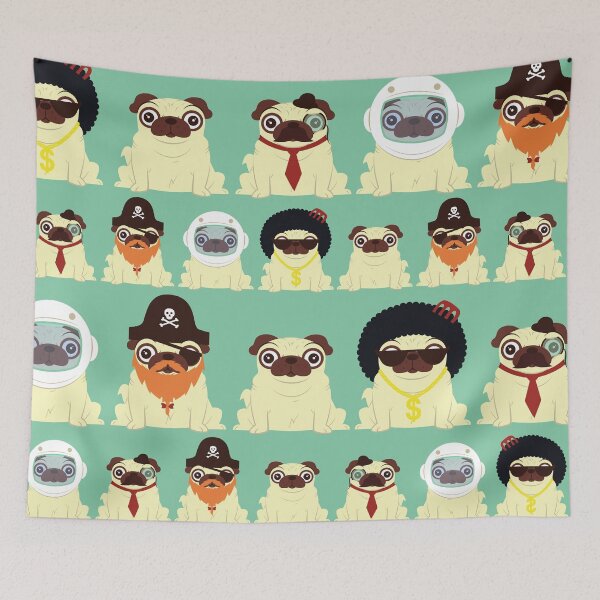 Item preview, Pug pattern designed and sold by scoweston.