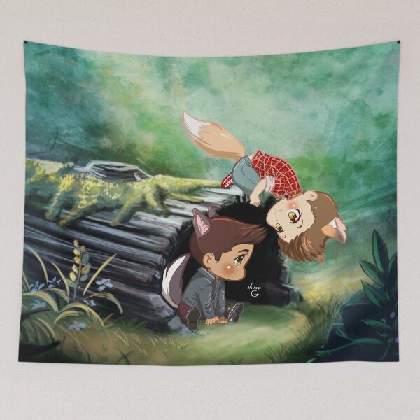 Item preview, The Foxy and the Puppyish designed and sold by MGNemesi.