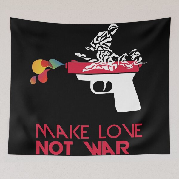 Item preview, Make Love Not War - Gun - Black designed and sold by AnastasiaNensy.