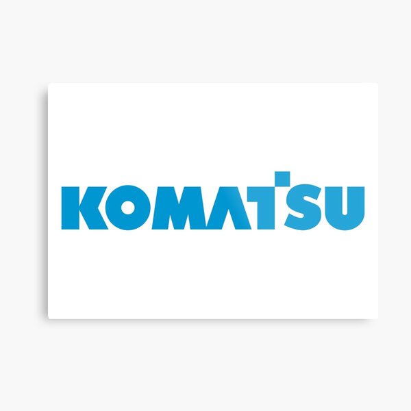 Komatsu Merchandise Metal Print
