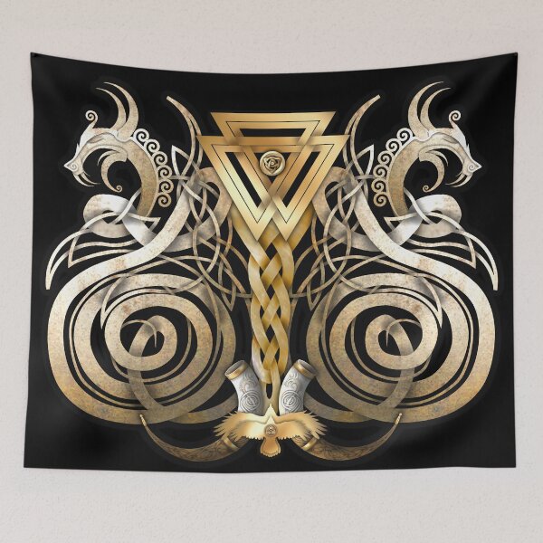 Item preview, Norse Valknut Dragons  designed and sold by Naumaddic Arts.