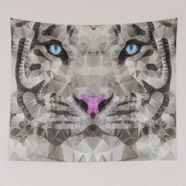 Item preview, abstract white tiger designed and sold by Ancello.