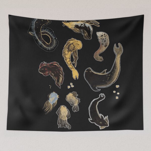 Item preview, Strange Fish on black designed and sold by benconservato.