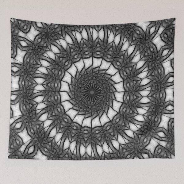Item preview, Gray Kaleidoscope Art 14 designed and sold by TravelPhotoArt.