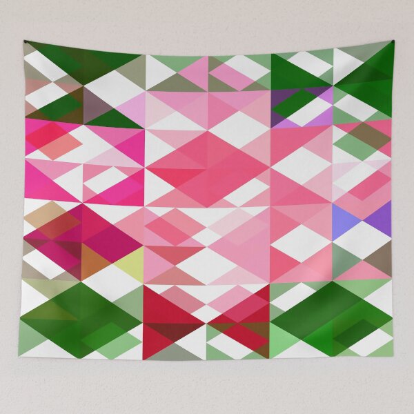 Item preview, Pink Roses in Anzures 2 Abstract Triangles 1 designed and sold by TravelPhotoArt.