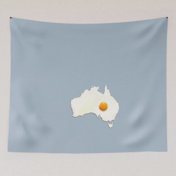 Artikelvorschau, Fried Egg Cartography - Australia 2 entworfen und verkauft von ArtByRuta.