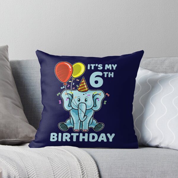 Item preview, Cute 6th Sixth Birthday Elephant designed and sold by highparkoutlet.