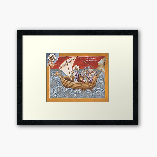 St Brendan the Navigator Framed Art Print