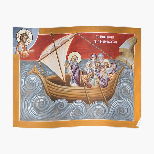 St Brendan the Navigator Poster