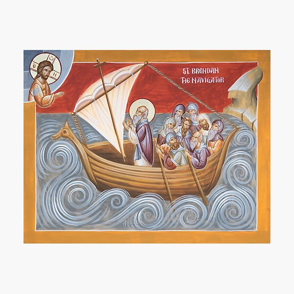 St Brendan the Navigator Photographic Print
