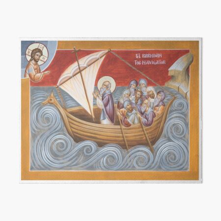 St Brendan the Navigator Art Board Print